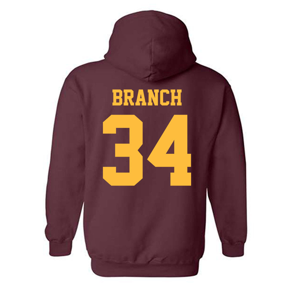 UMN Duluth - NCAA Football : Nate Branch - Classic Shersey Hooded Sweatshirt-1