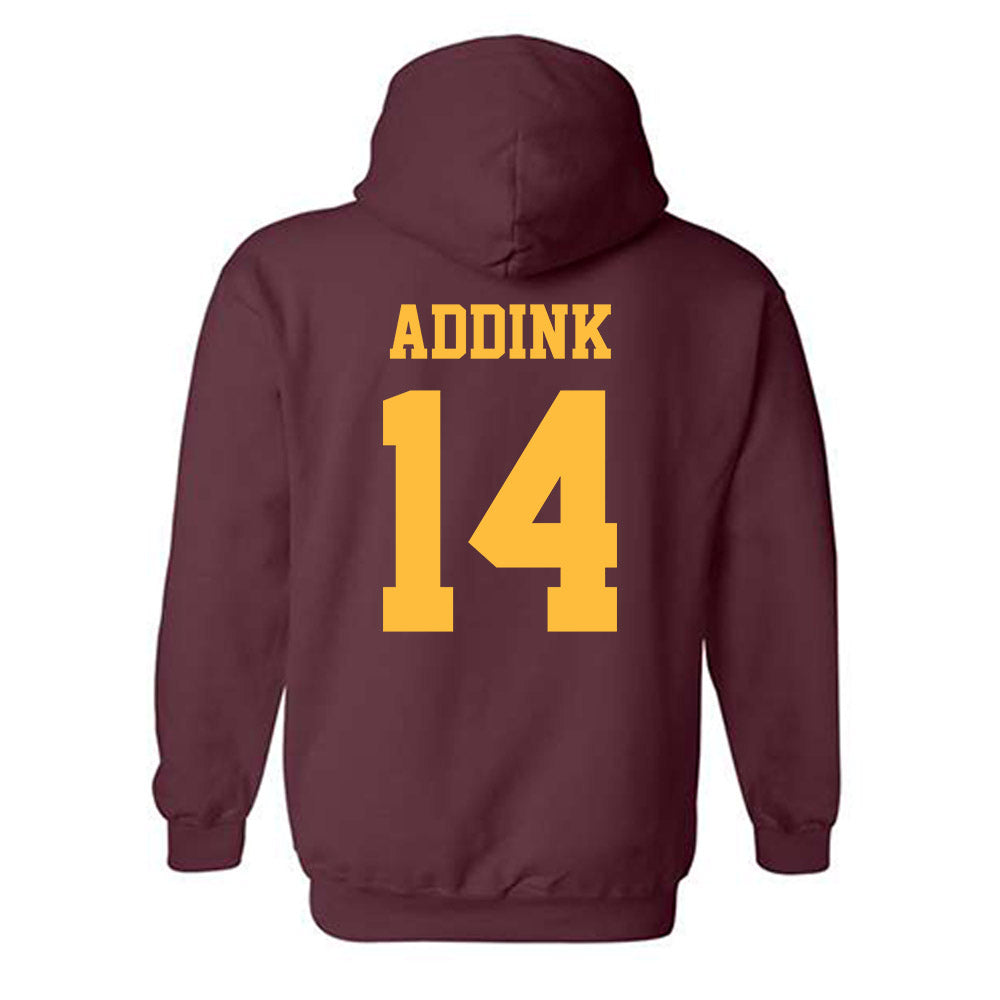 UMN Duluth - NCAA Women's Volleyball : Payton Addink - Classic Shersey Hooded Sweatshirt-1