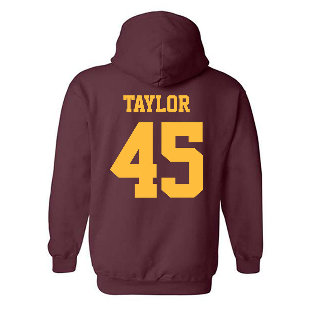UMN Duluth - NCAA Football : Landon Taylor - Classic Shersey Hooded Sweatshirt-1