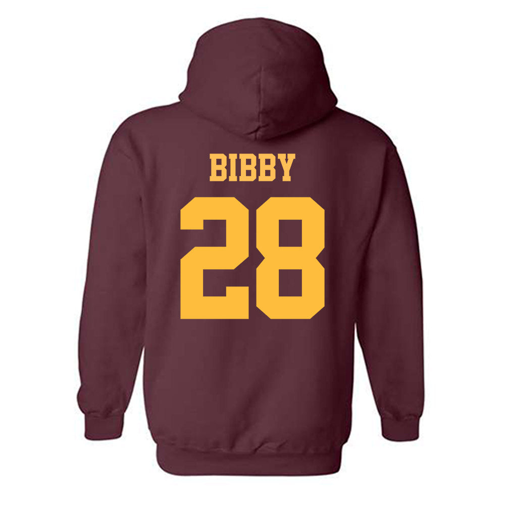 UMN Duluth - NCAA Men's Ice Hockey : Luke Bibby - Classic Shersey Hooded Sweatshirt-1