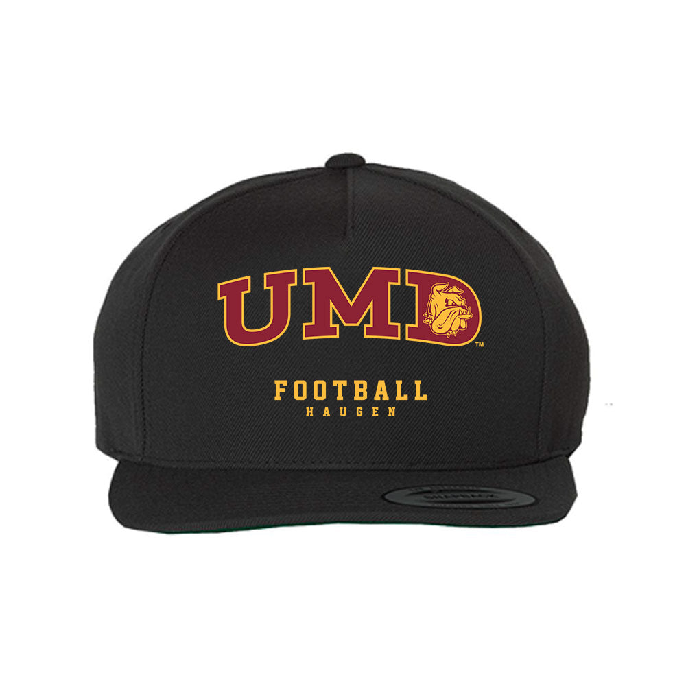 UMN Duluth - NCAA Football : Baamlak Haugen - Snapback Hat-0