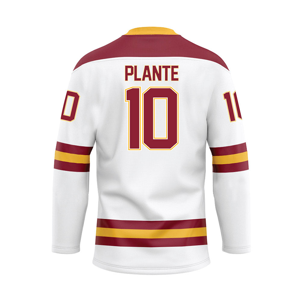 UMN Duluth - NCAA Men's Ice Hockey : Max Plante - White Hockey Jersey-1