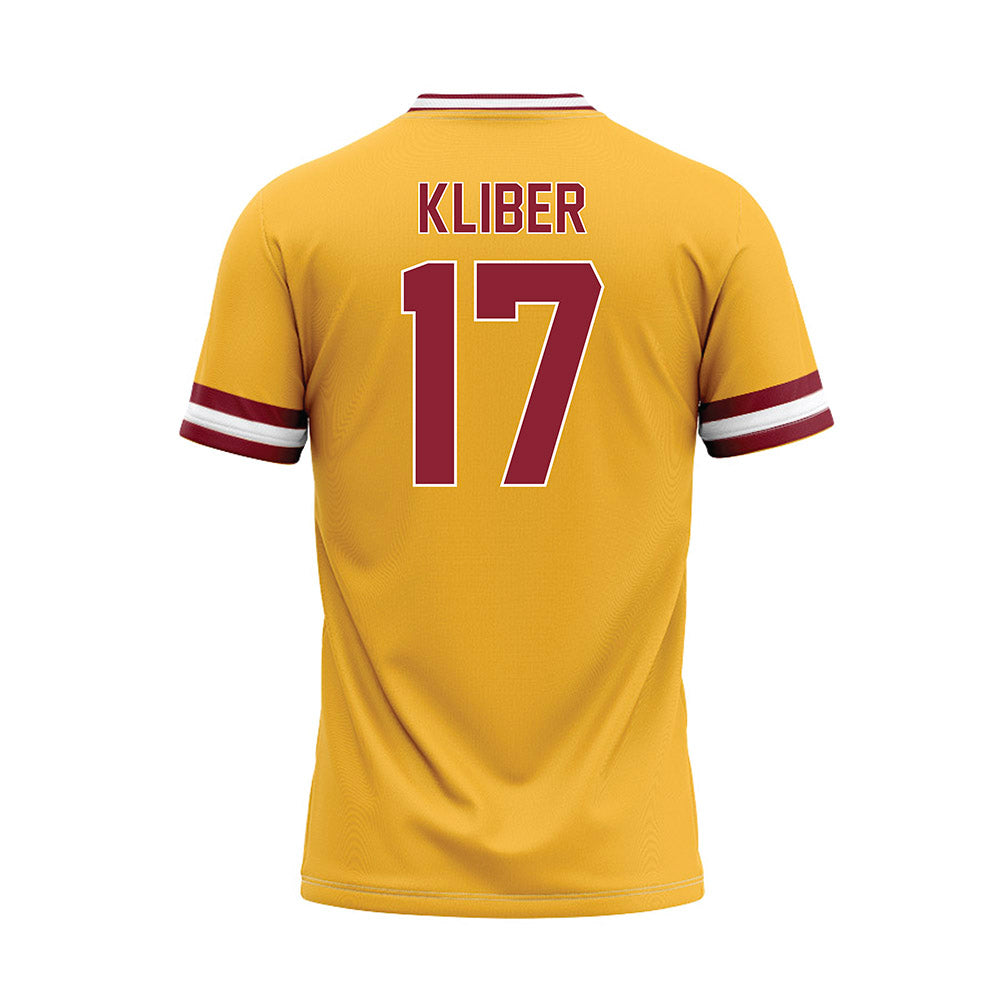 UMN Duluth - NCAA Baseball : Sam Kliber - Gold Baseball Jersey-1