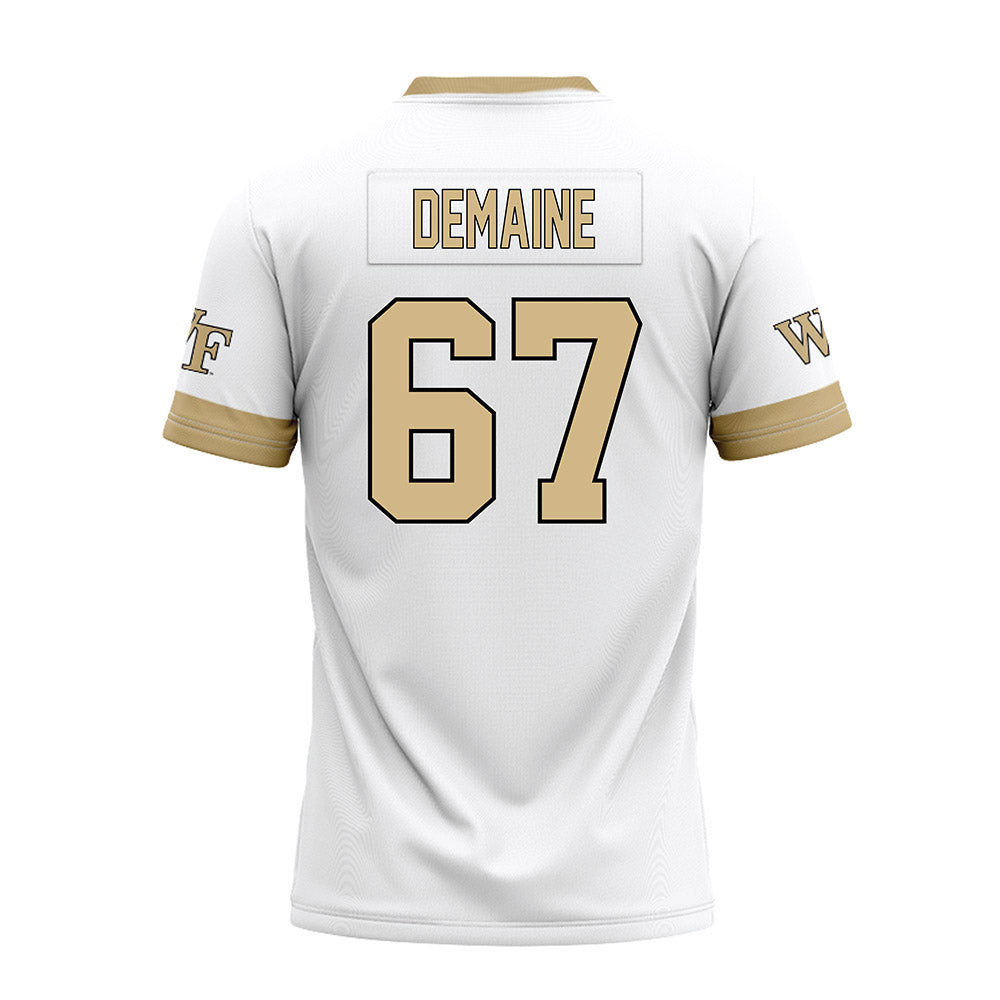 Wake Forest - NCAA Football : Elliot Demaine - White Premium Football Jersey-1