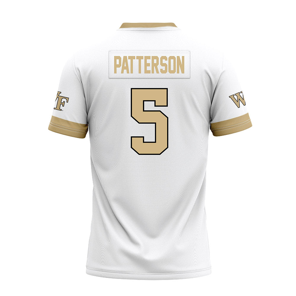 Wake Forest - NCAA Football : Davaughn Patterson - White Premium Football Jersey-1
