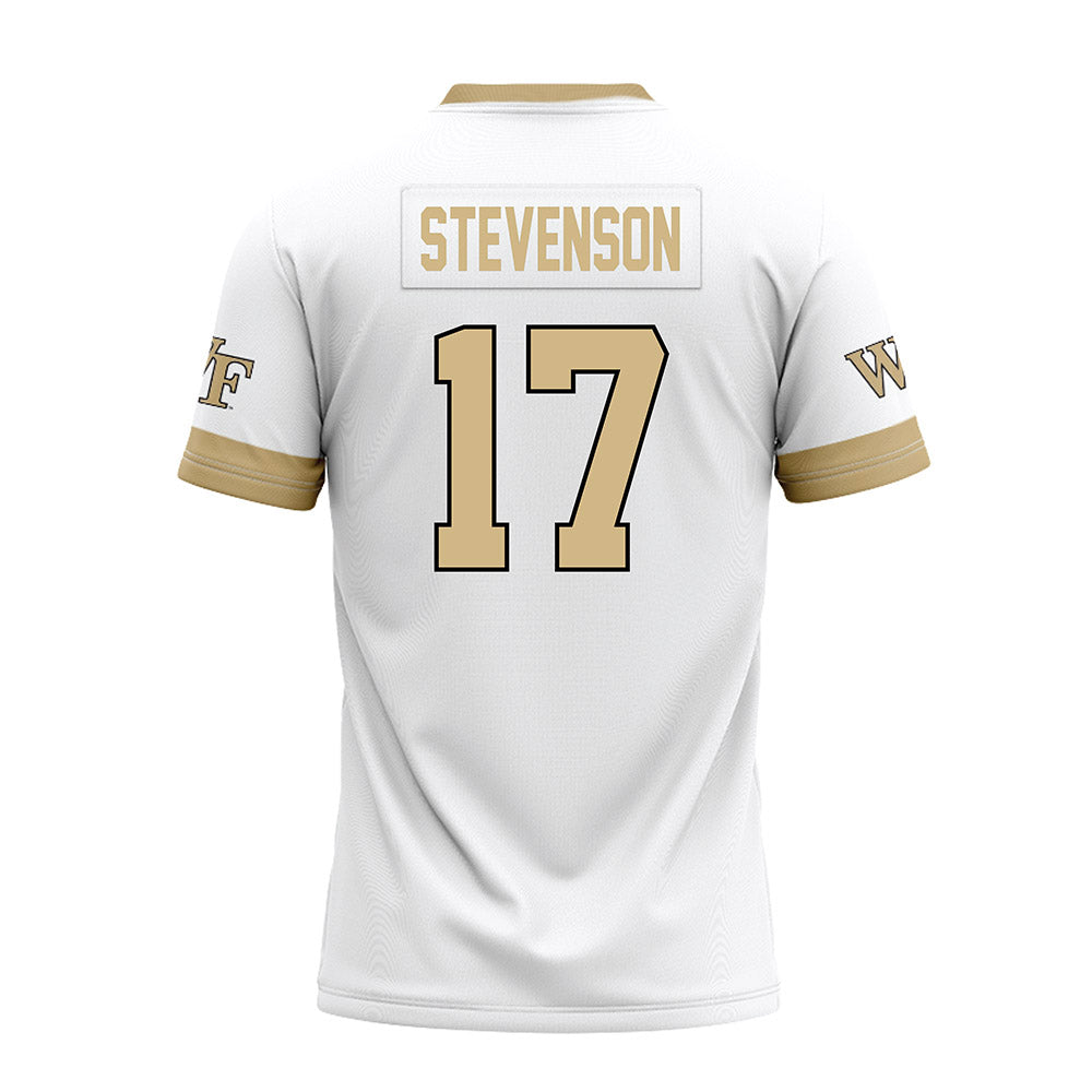 Wake Forest - NCAA Football : Zamari Stevenson - White Premium Football Jersey