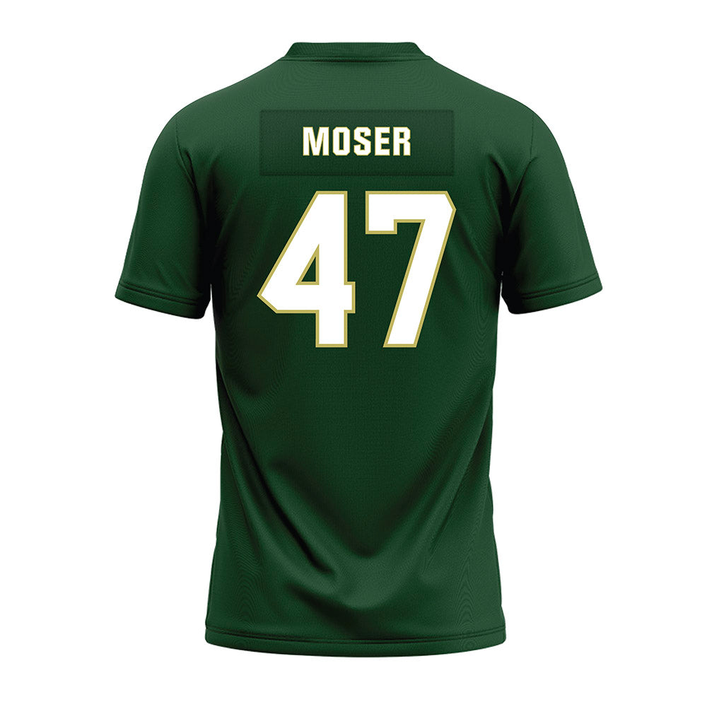 - NCAA Football : Caleb Moser - Green Premium Football Jersey-1