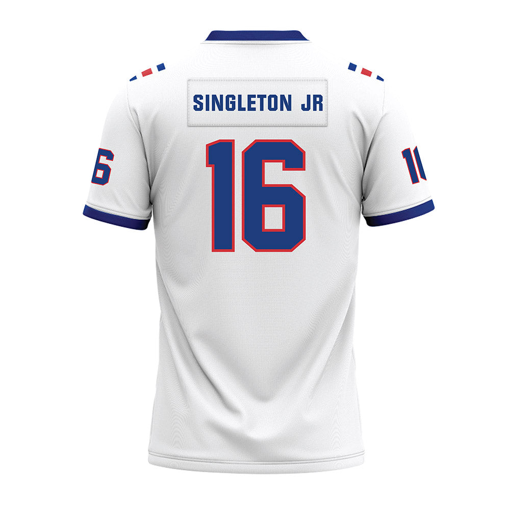 LA Tech - NCAA Football : Marques Singleton Jr - White Premium Football Jersey-1