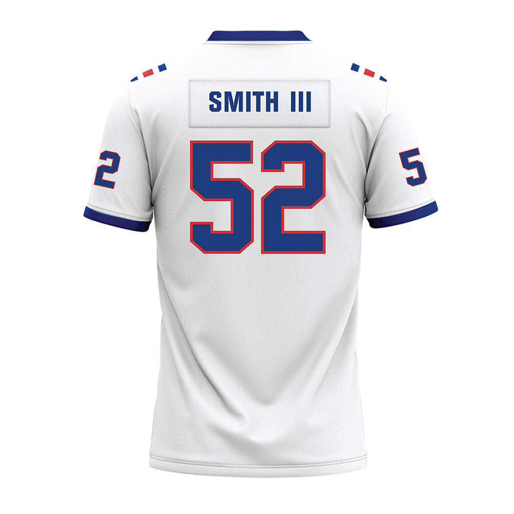 LA Tech - NCAA Football : Troy Smith III - White Premium Football Jersey