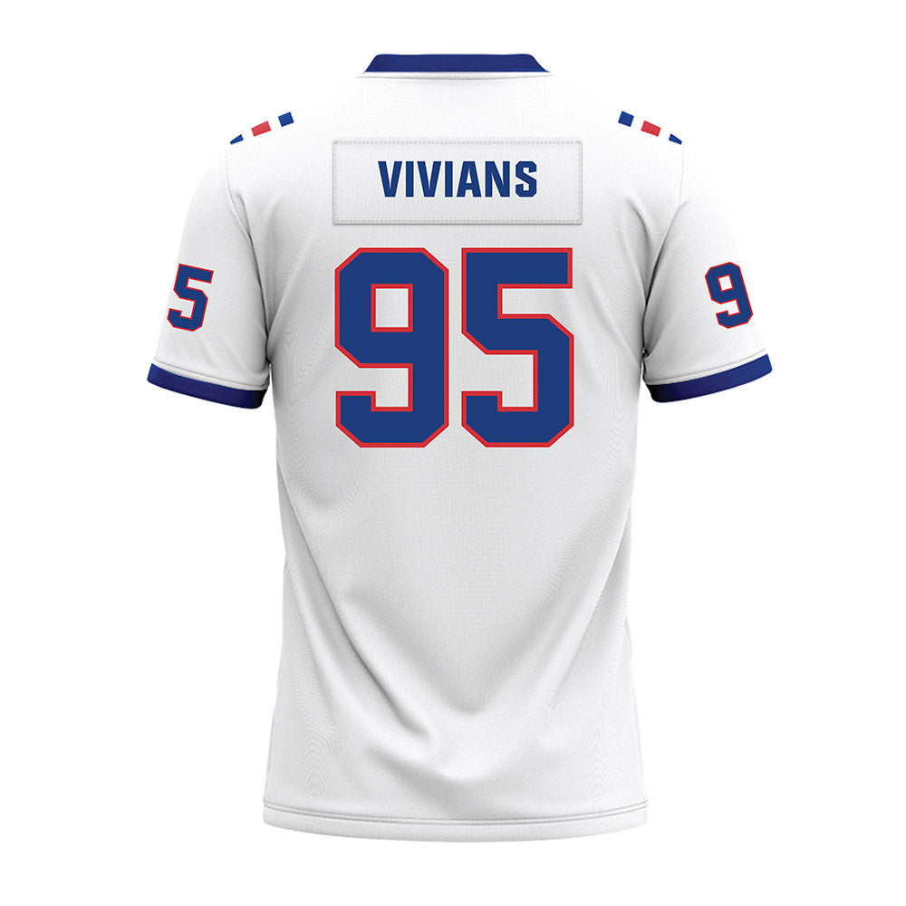 LA Tech - NCAA Football : Trevell Vivians - White Premium Football Jersey