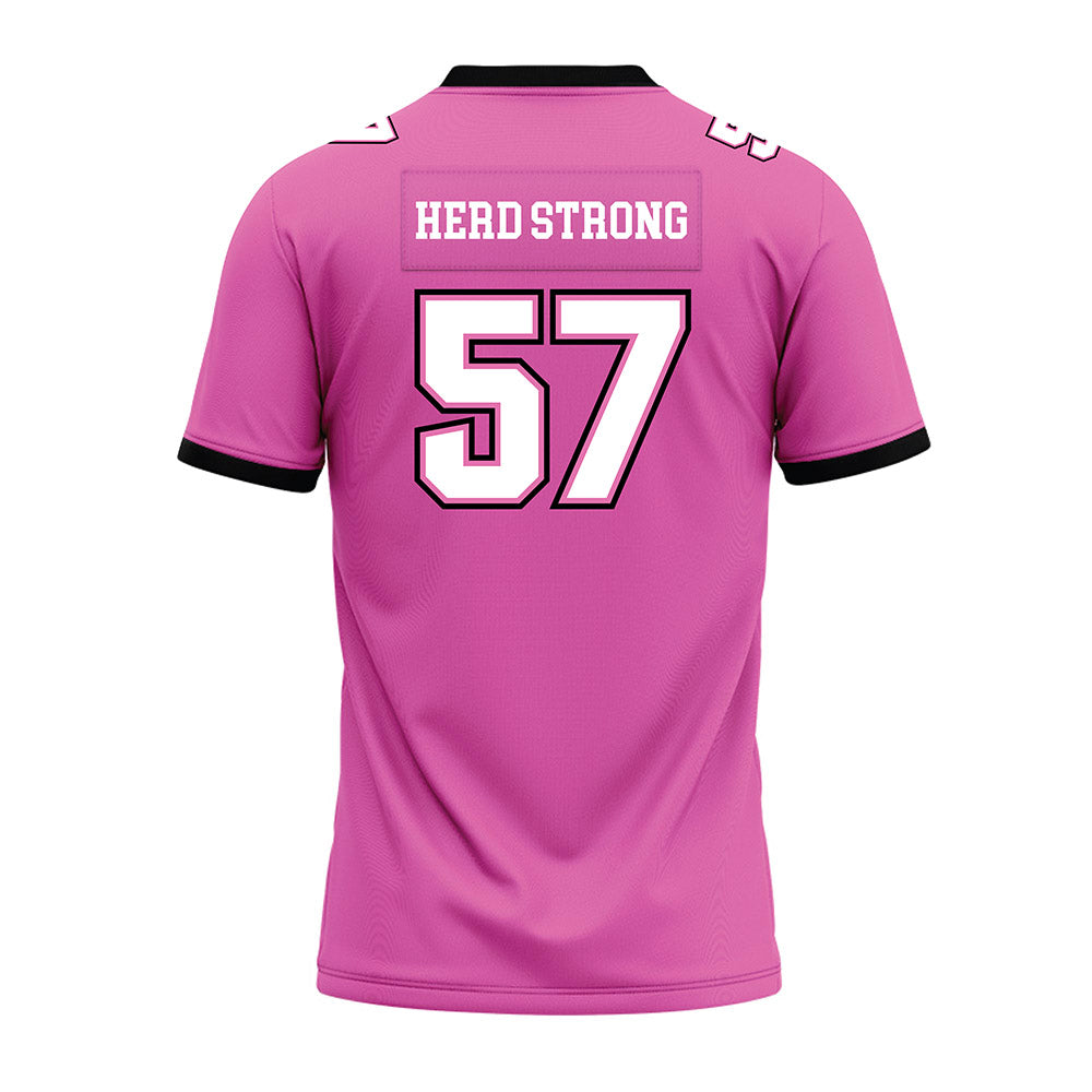 Marshall - NCAA Football : Eric Meeks II - Pink Premium Football Jersey-1