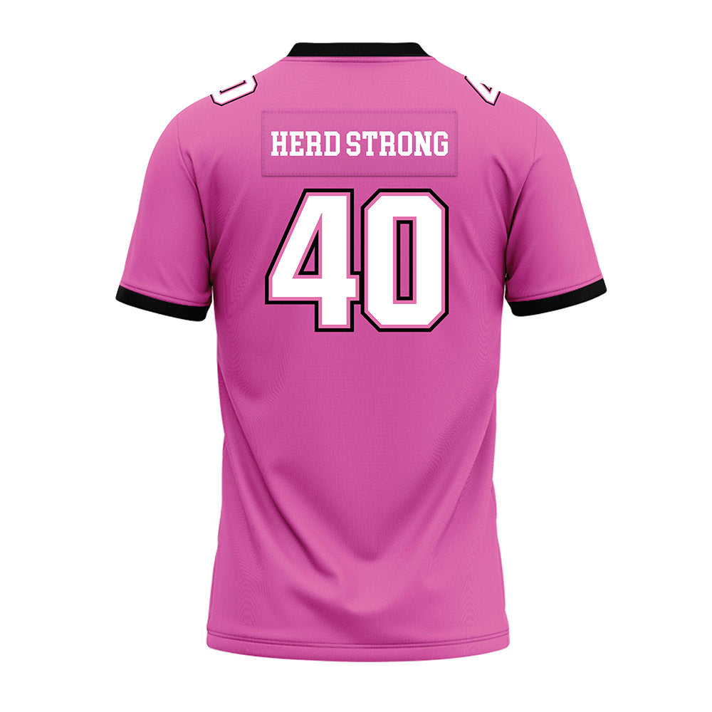 Marshall - NCAA Football : Anthony Richard Jr - Pink Premium Football Jersey