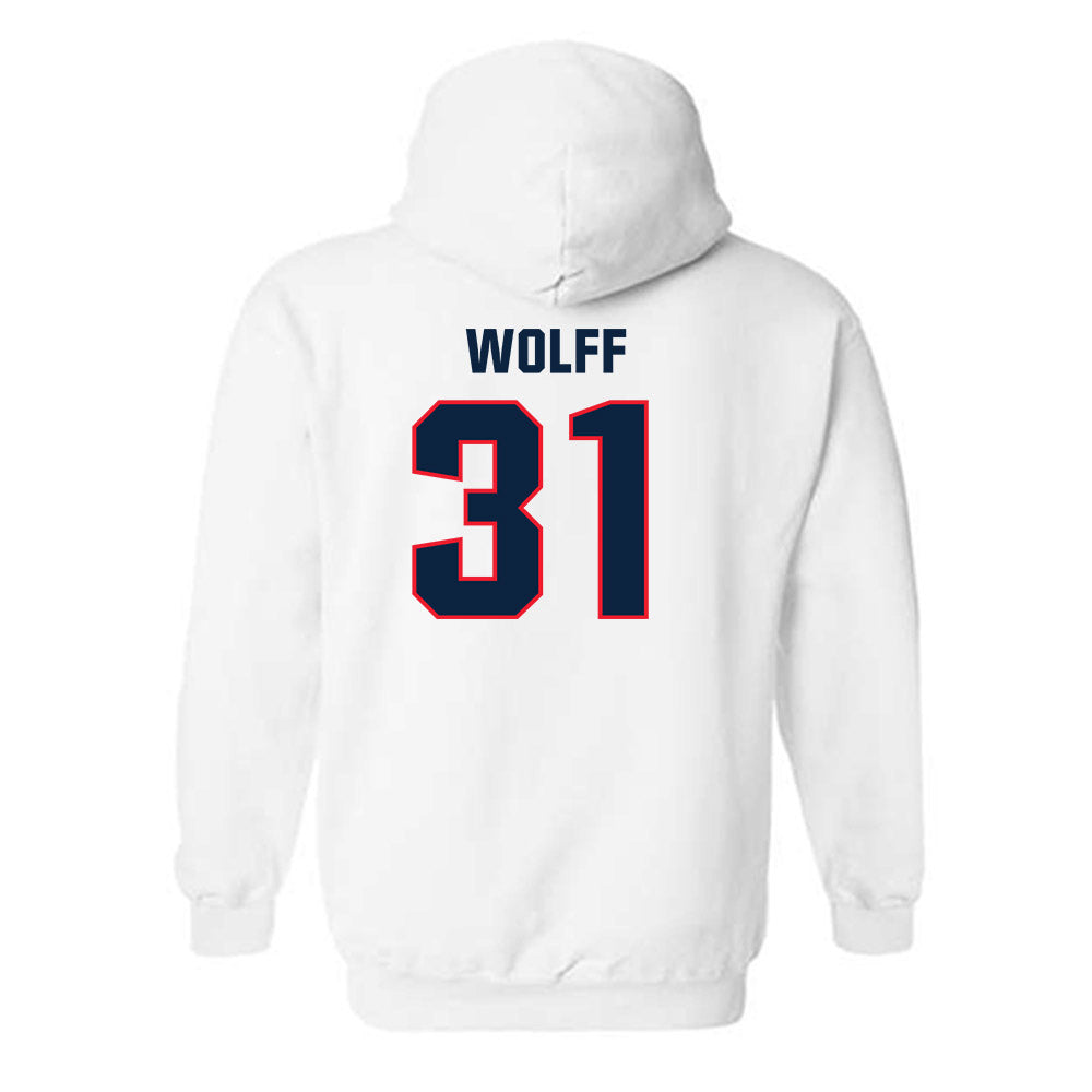 UConn - NCAA Baseball : Devin Wolff - Classic Shersey Hooded Sweatshirt