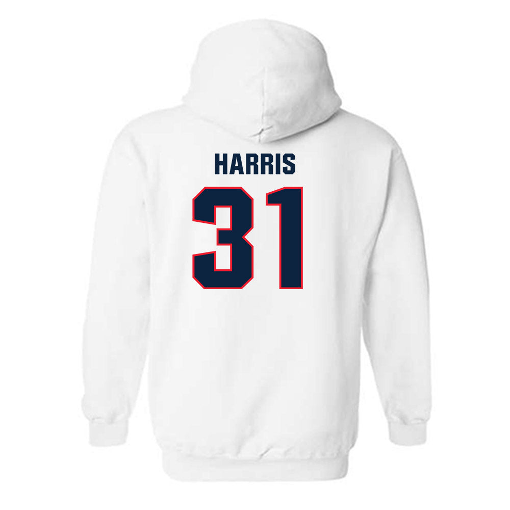 UConn - NCAA Football : Diandre Harris - Classic Shersey Hooded Sweatshirt-1