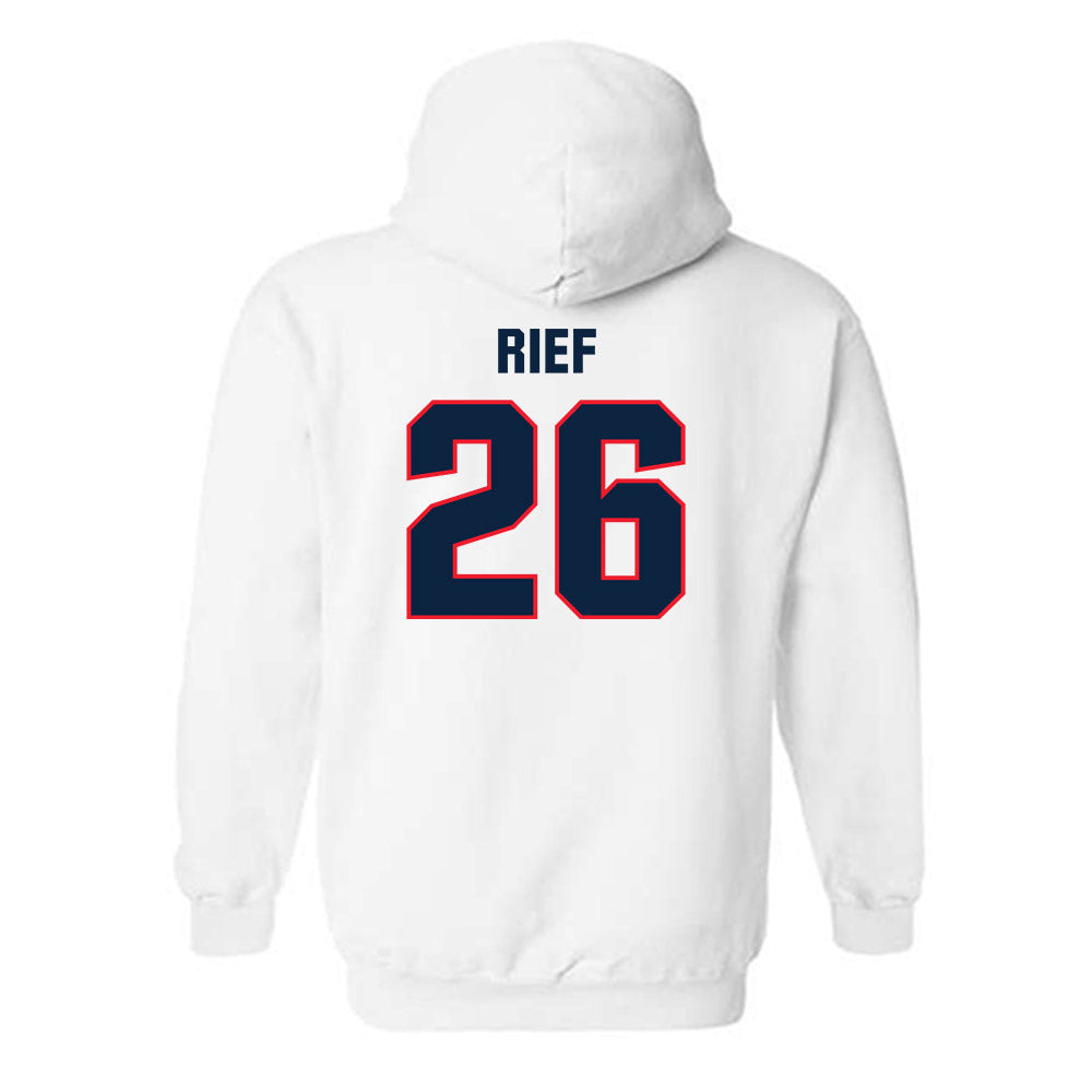 UConn - NCAA Football : Soren Rief - Classic Shersey Hooded Sweatshirt-1