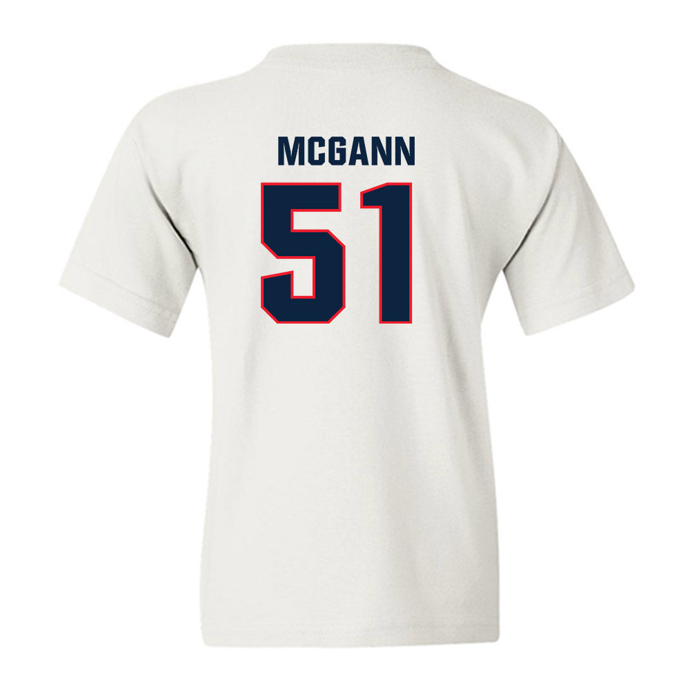 UConn - NCAA Football : Joe McGann - Classic Shersey Youth T-Shirt-1