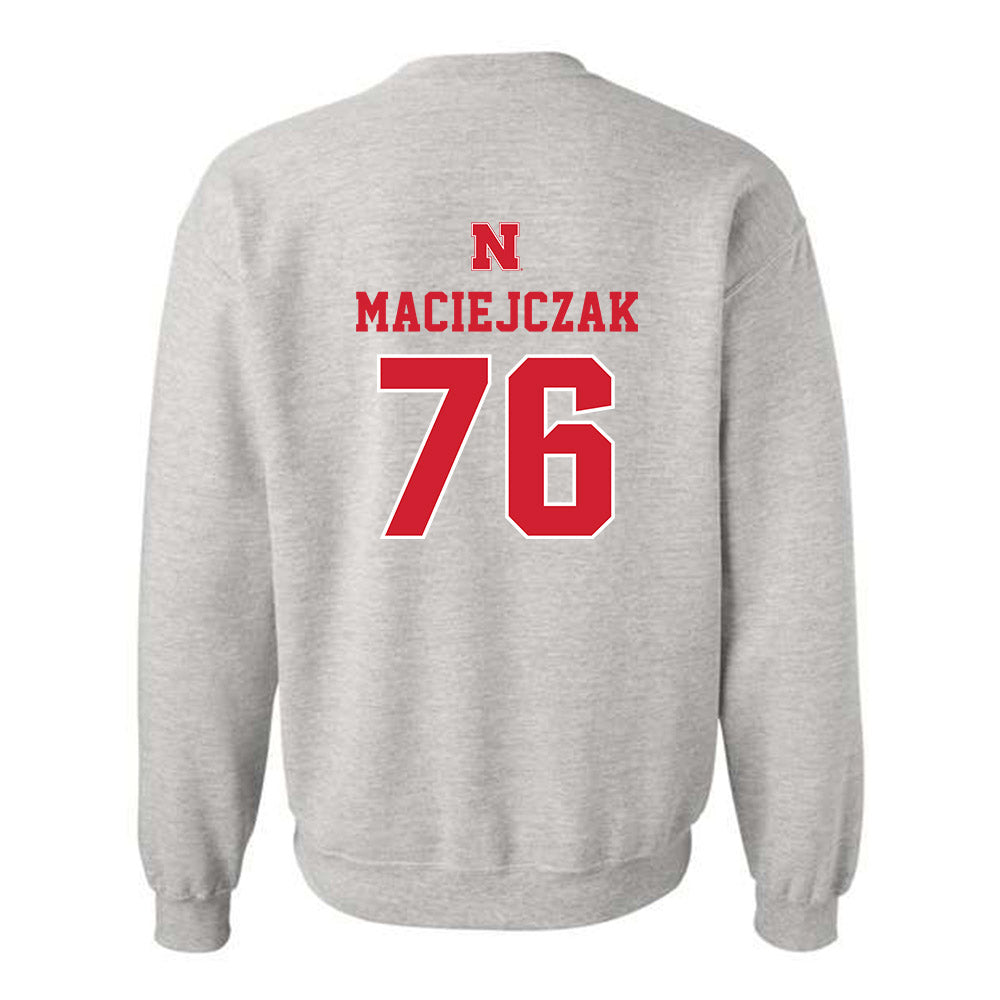 Nebraska - NCAA Football : Jason Maciejczak - Crewneck Sweatshirt