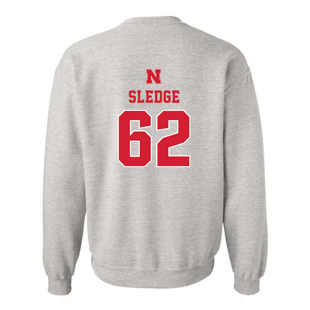 Nebraska - NCAA Football : Sam Sledge - Crewneck Sweatshirt