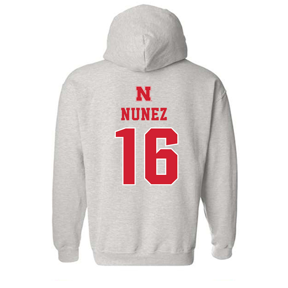 Nebraska - NCAA Baseball : Devin Nunez - Classic Shersey Hooded Sweatshirt-1
