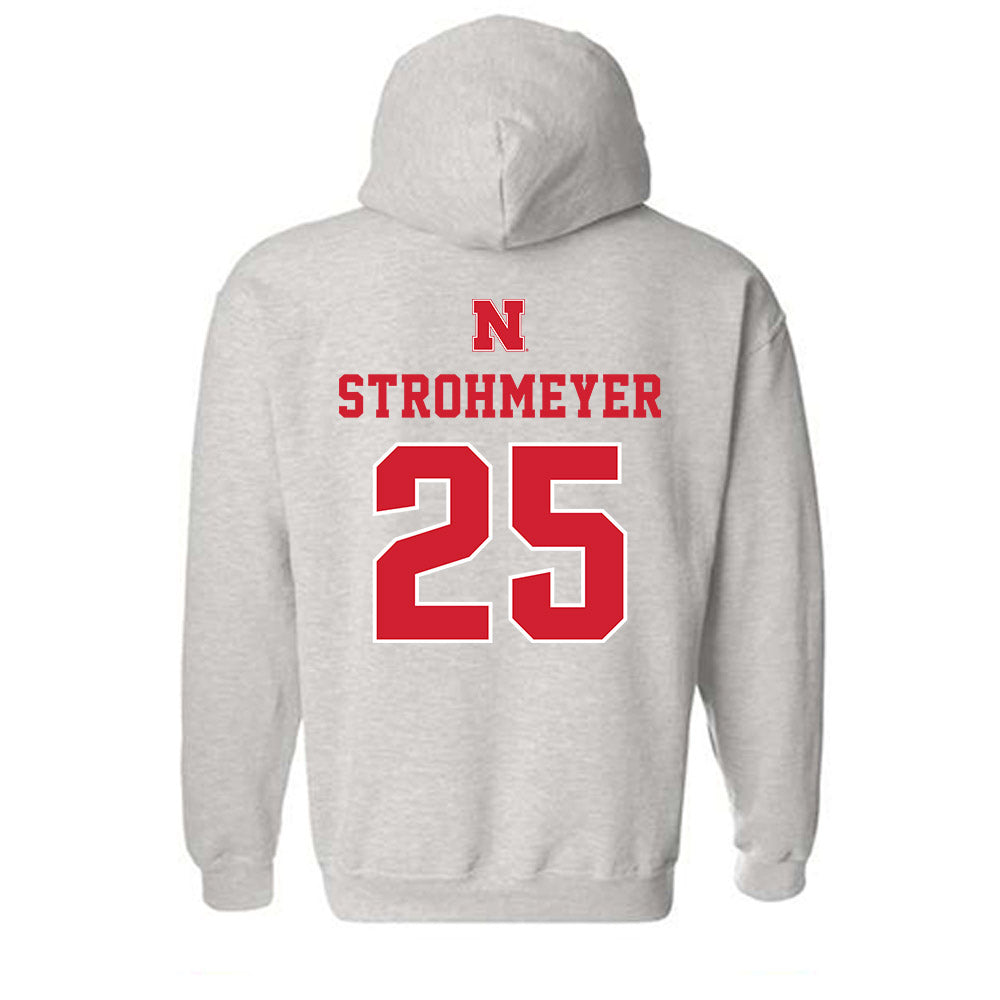 Nebraska - NCAA Baseball : Reed Strohmeyer - Classic Shersey Hooded Sweatshirt-1