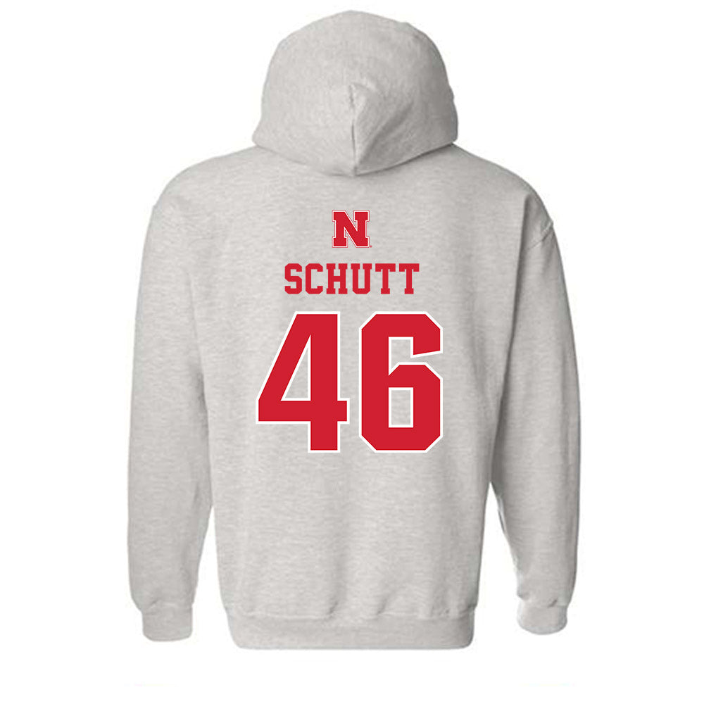Nebraska - NCAA Football : Connor Schutt - Classic Shersey Hooded Sweatshirt-1