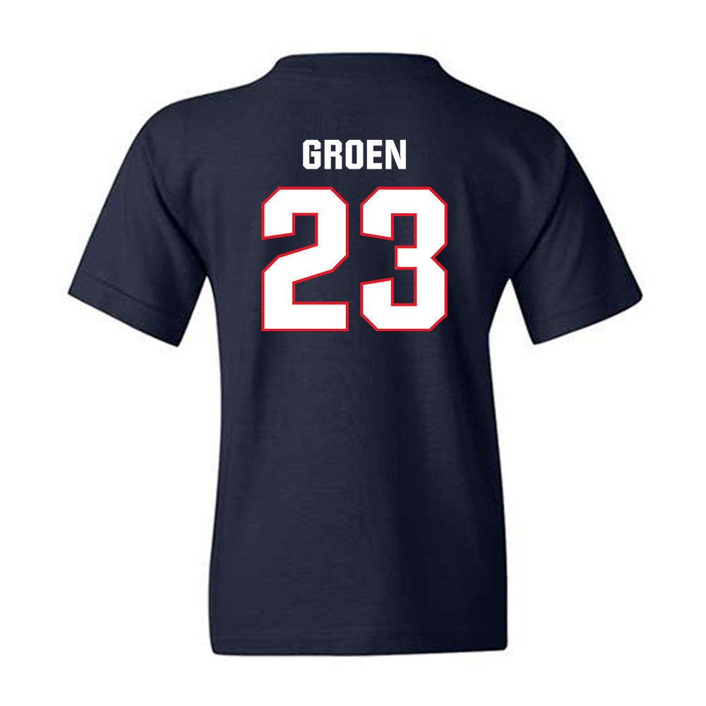 UConn - NCAA Baseball : Carter Groen - Classic Shersey Youth T-Shirt-1