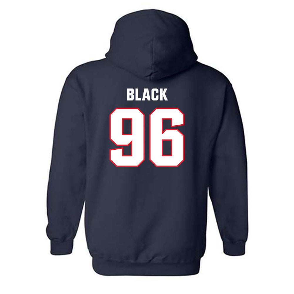 UConn - NCAA Football : Marquis Black - Classic Shersey Hooded Sweatshirt-1