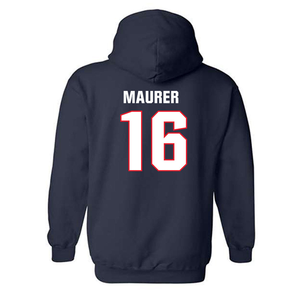 UConn - NCAA Women's Lacrosse : Aubrey Maurer - Classic Shersey Hooded Sweatshirt-1