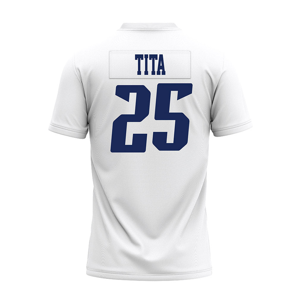 Rice - NCAA Football : Blaise Tita - White AAC Premium Football Jersey-1