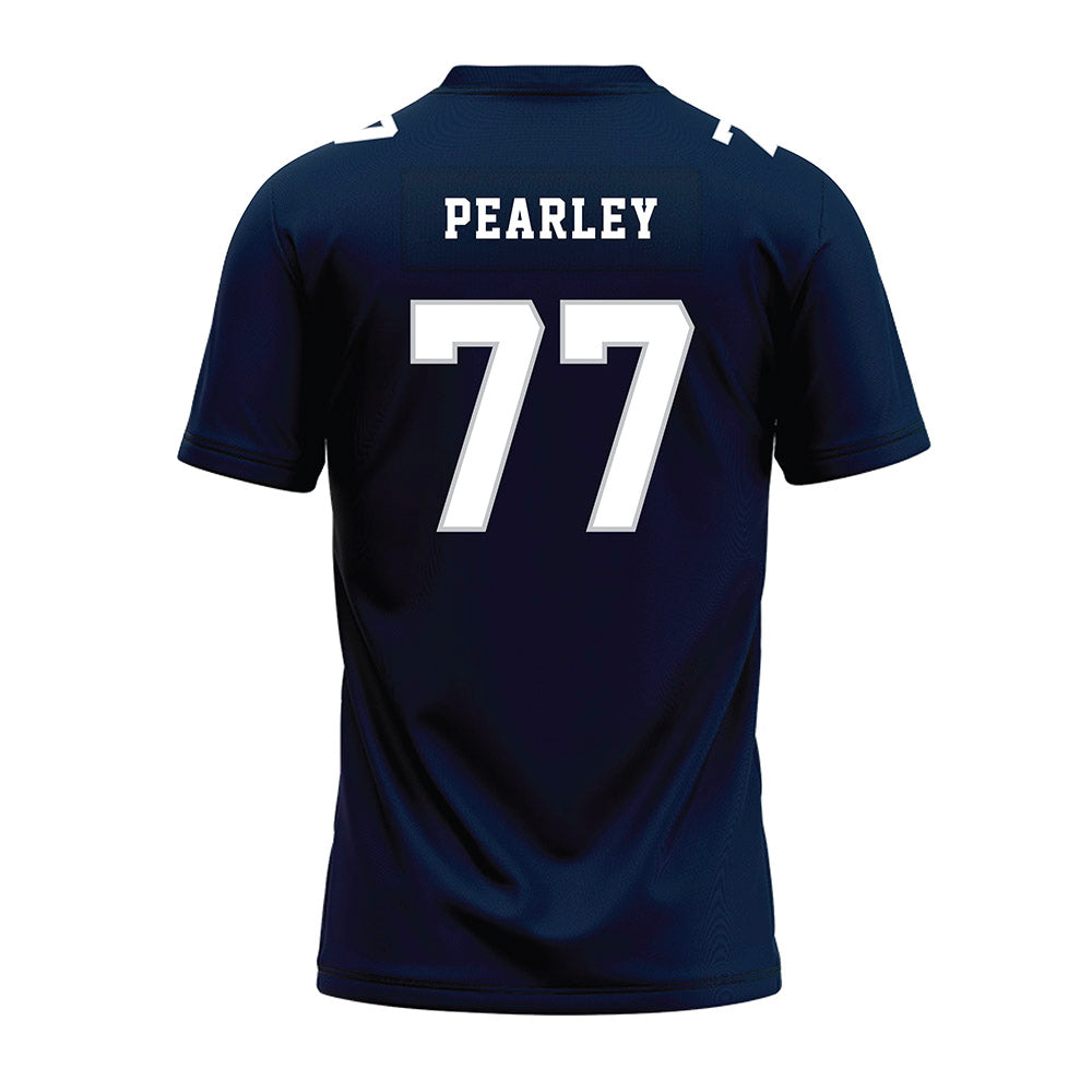 Samford - NCAA Football : Kaleb Pearley - Navy Premium Football Jersey-1