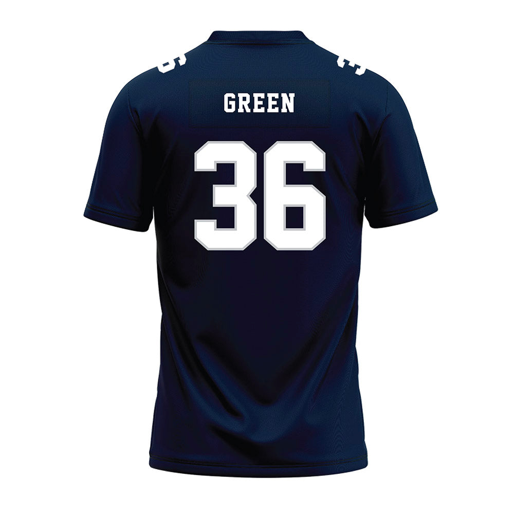 Samford - NCAA Football : Dayton Green - Navy Premium Football Jersey