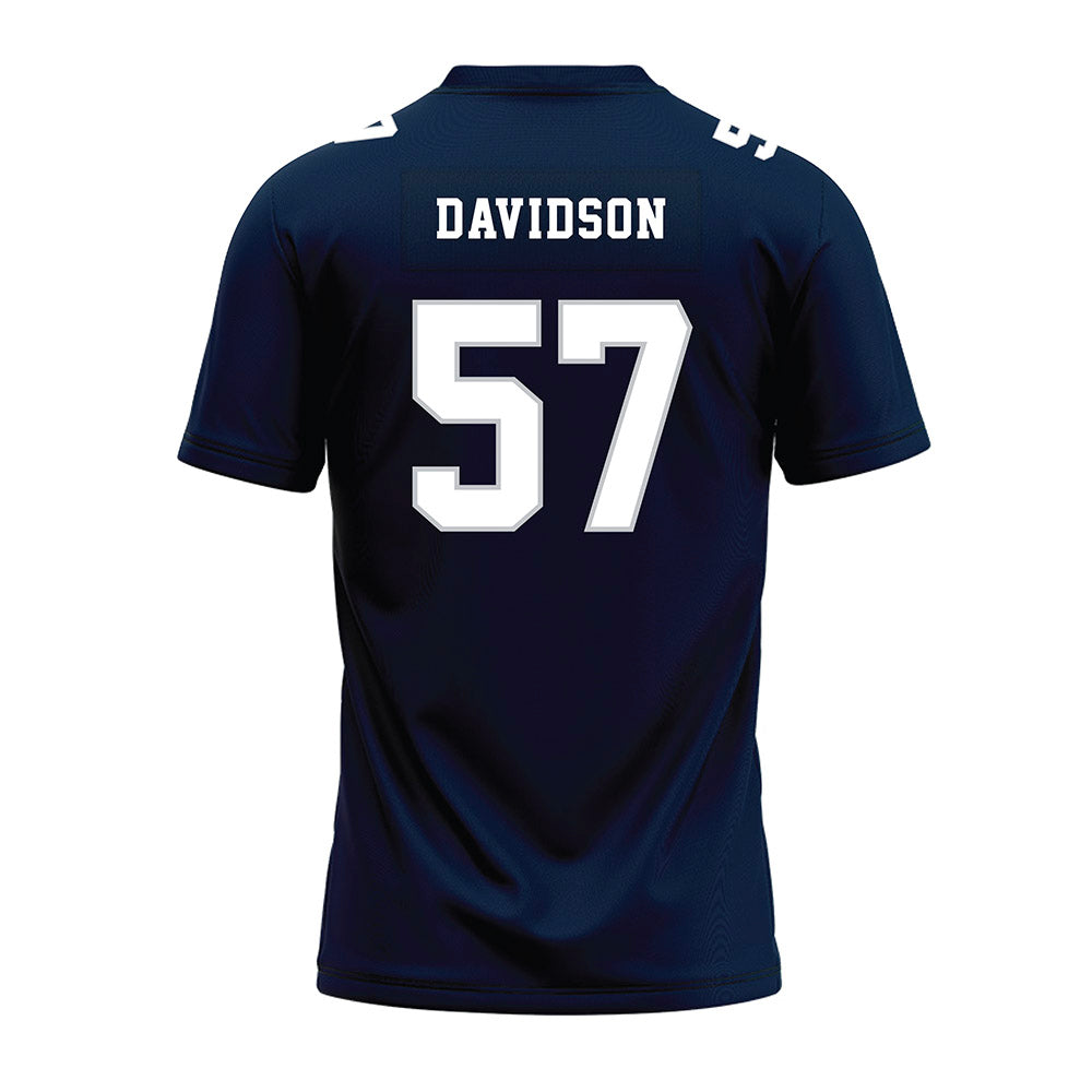Samford - NCAA Football : Web Davidson - Navy Premium Football Jersey-1