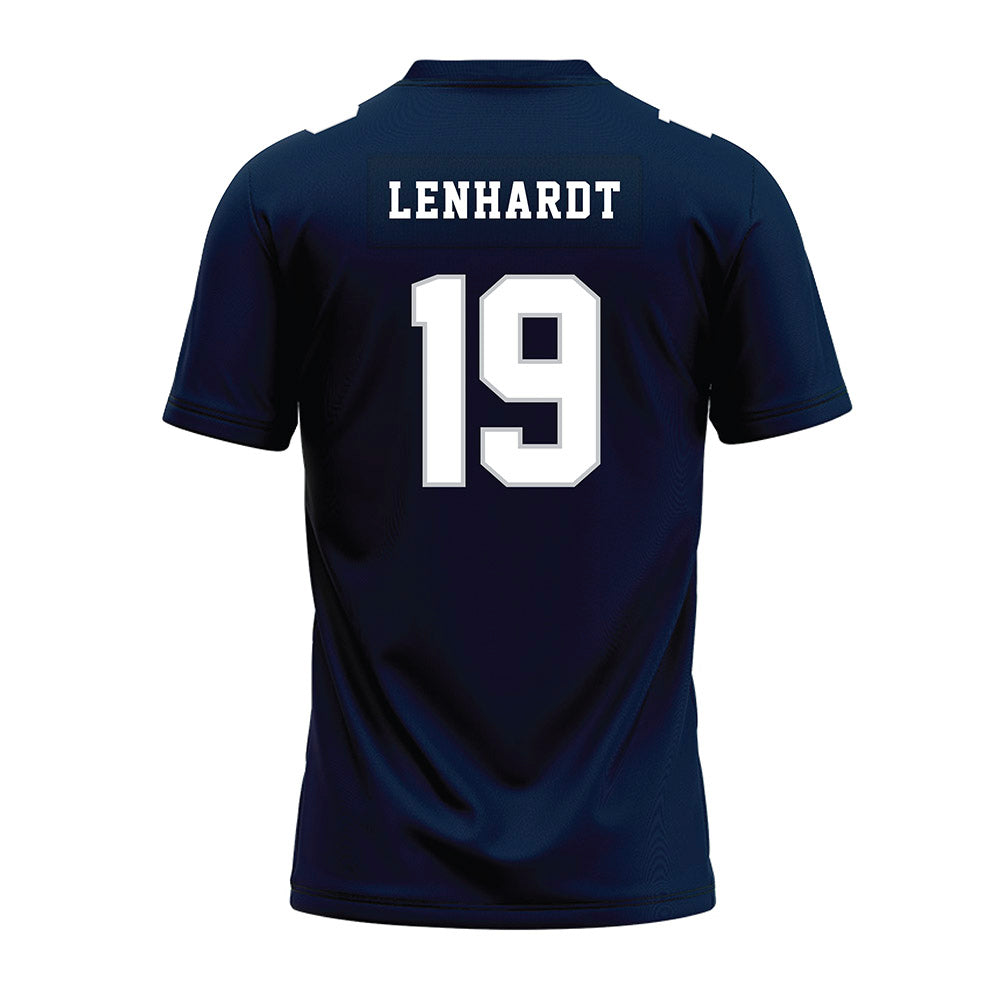 Samford - NCAA Football : Trey Lenhardt - Navy Premium Football Jersey-1