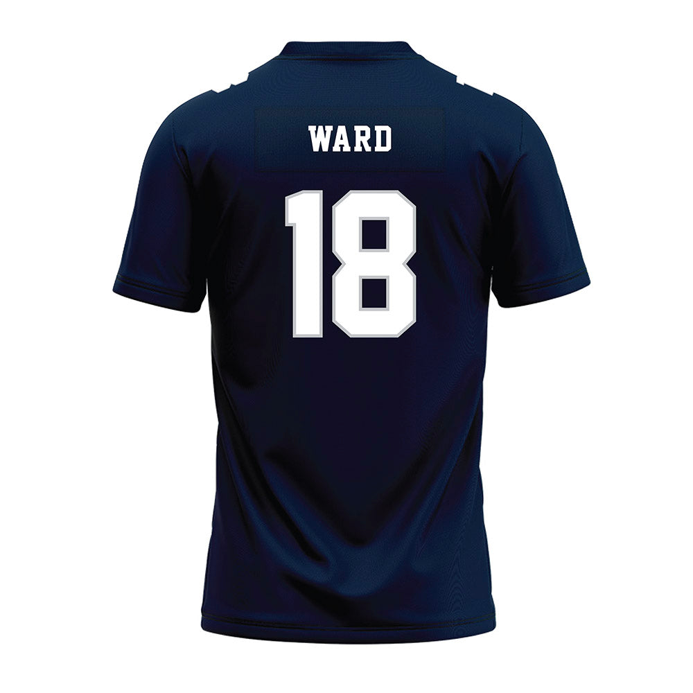 Samford - NCAA Football : Torrey Ward - Navy Premium Football Jersey-1