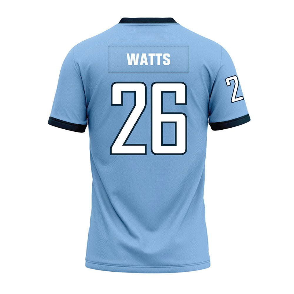 Old Dominion - NCAA Football : Justin Watts - Light Blue Premium Football Jersey-1