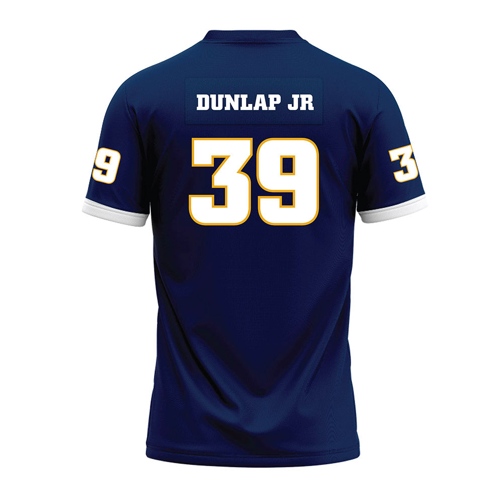 UTC - NCAA Football : Jarian Dunlap Jr - Navy Premium Football Jersey-1