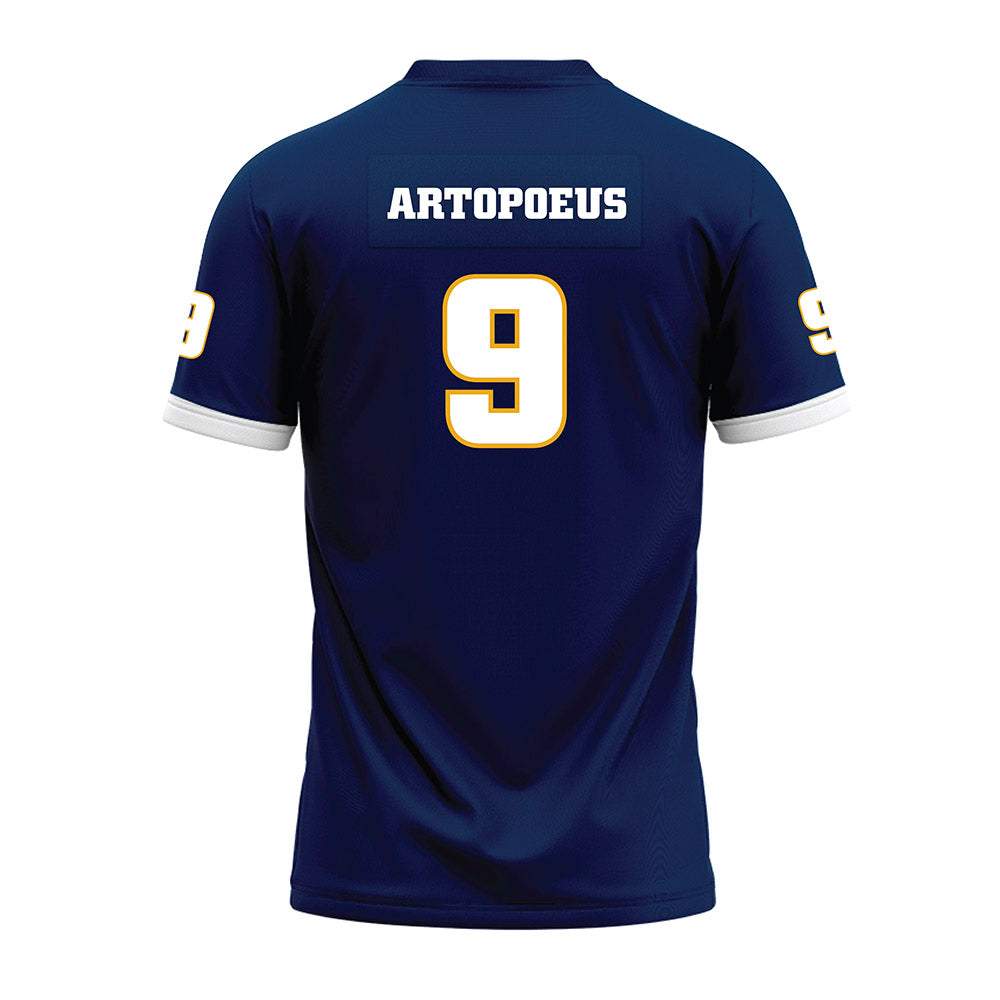 UTC - NCAA Football : Chase Artopoeus - Navy Premium Football Jersey