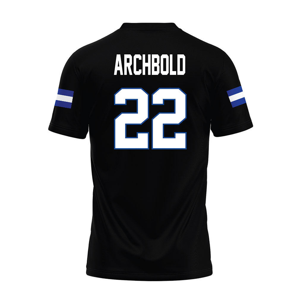 Grand Valley - NCAA Football : Jake Archbold - Black Premium Football Jersey-1