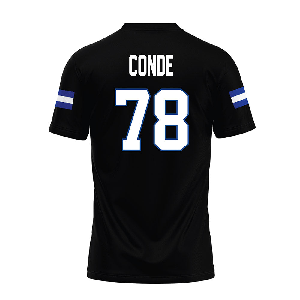Grand Valley - NCAA Football : Jibriel Conde - Black Premium Football Jersey-1