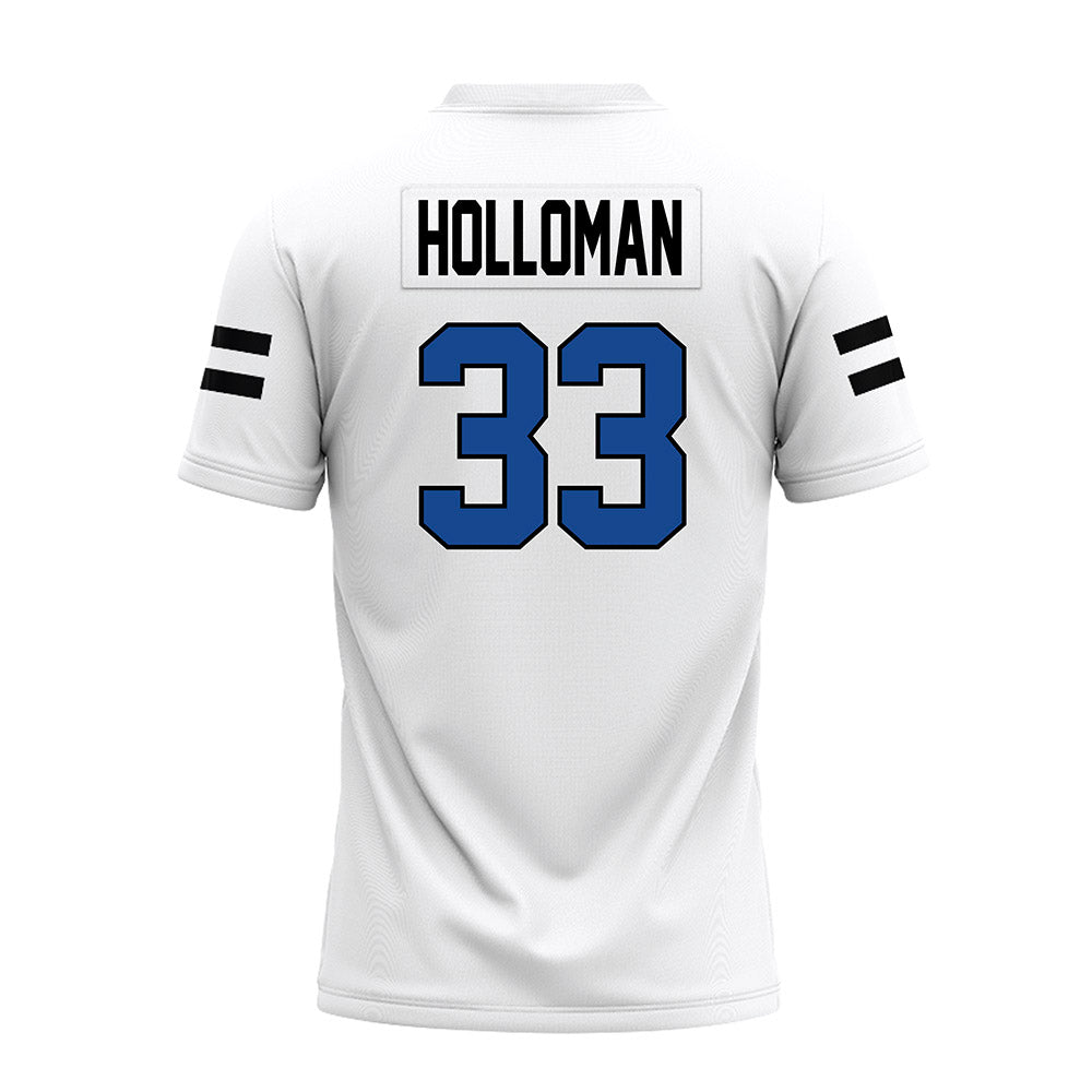 Grand Valley - NCAA Football : David Holloman - White Premium Football Jersey-1