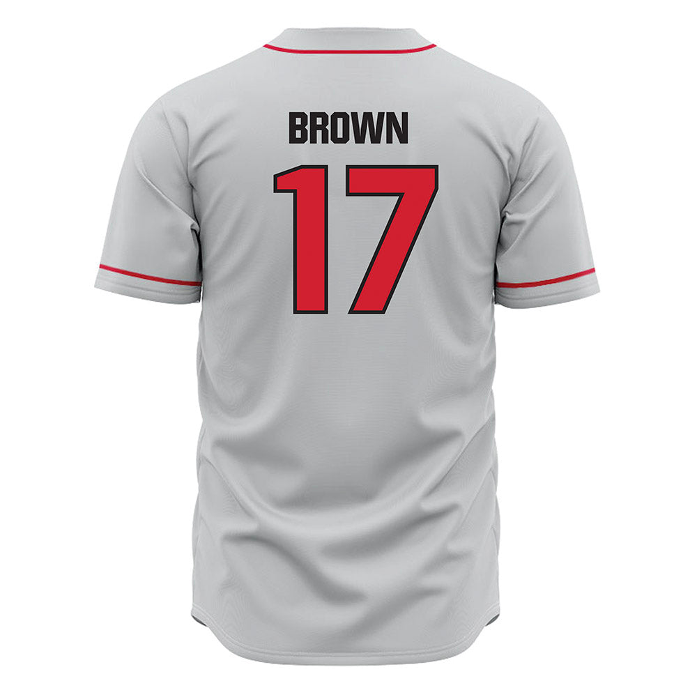 Tampa - NCAA Baseball : Ethan Brown - Grey Jersey-1