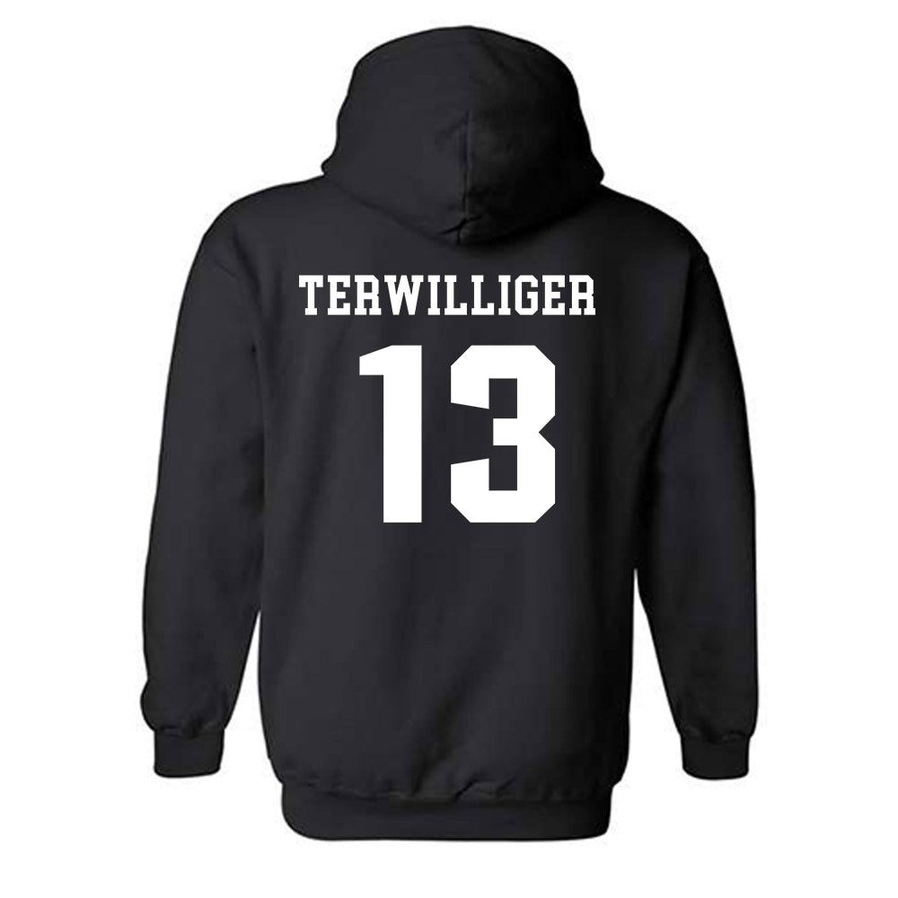 UMass - NCAA Baseball : Dylan Terwilliger - Classic Shersey Hooded Sweatshirt-1