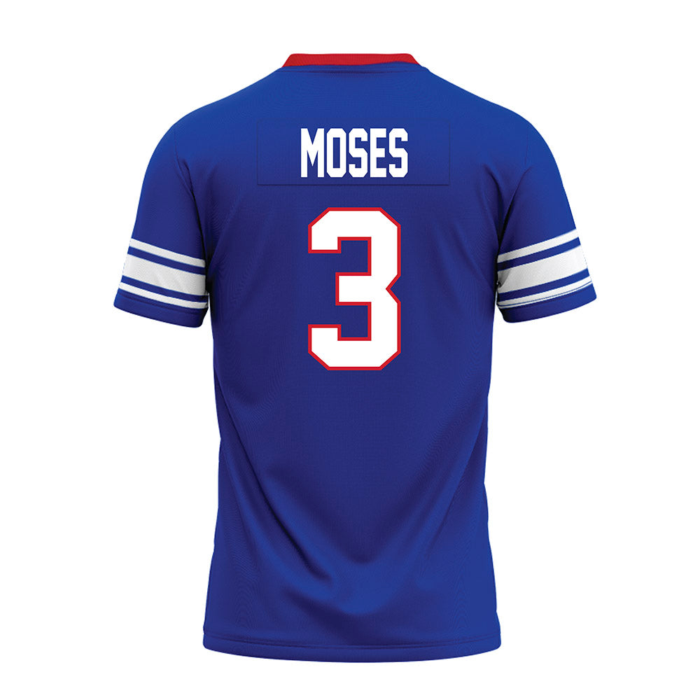 SMU - NCAA Football : Ahmaad Moses - Premium Football Jersey-1