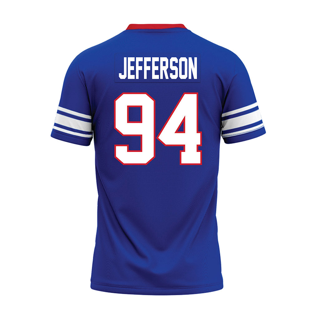 SMU - NCAA Football : Jonathan Jefferson - Premium Football Jersey-1