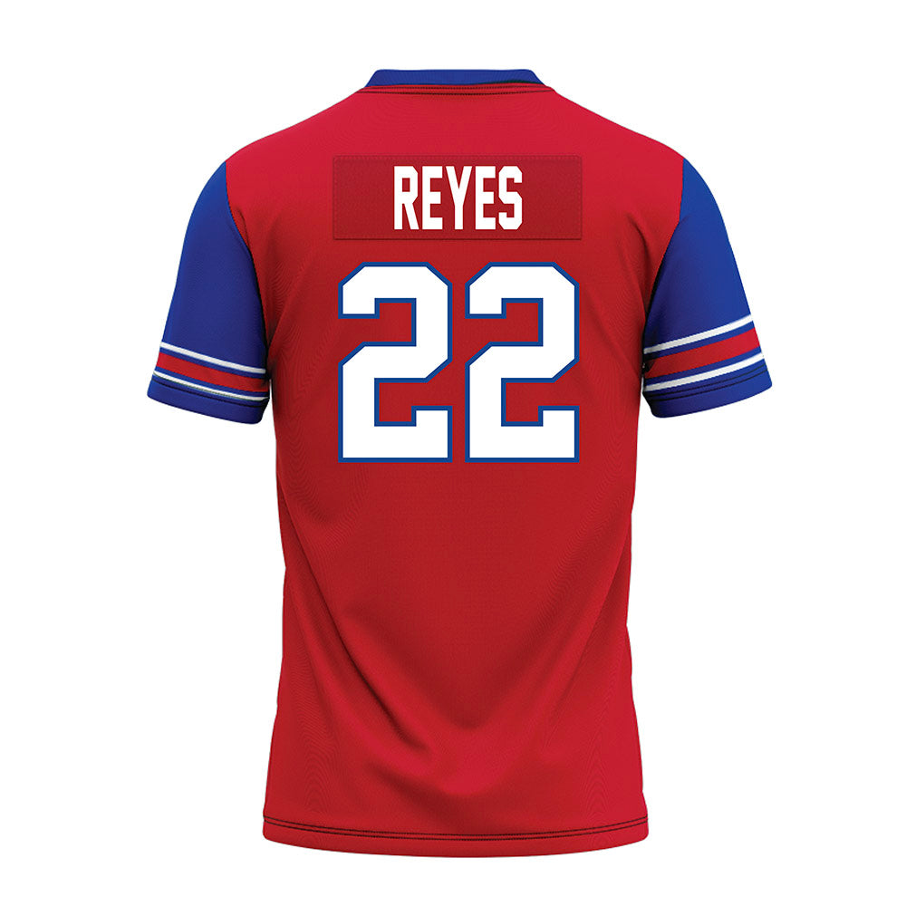 SMU - NCAA Football : Sael Reyes - Red Premium Football Jersey-1