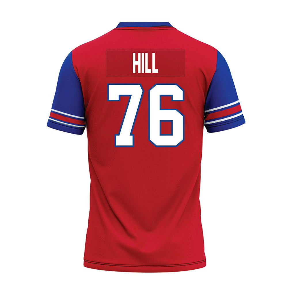 SMU - NCAA Football : Drew Hill - Red Premium Football Jersey-1