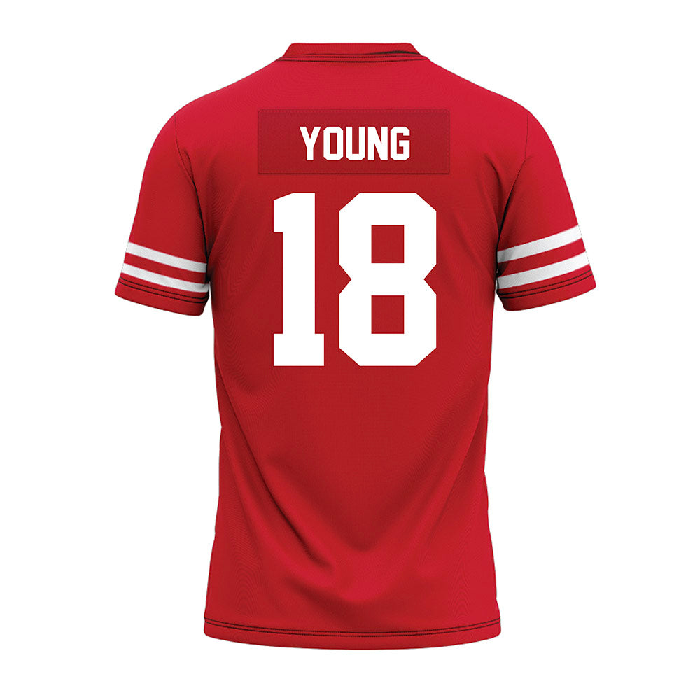 Houston - NCAA Football : Koby Young - Red Premium Football Jersey-1