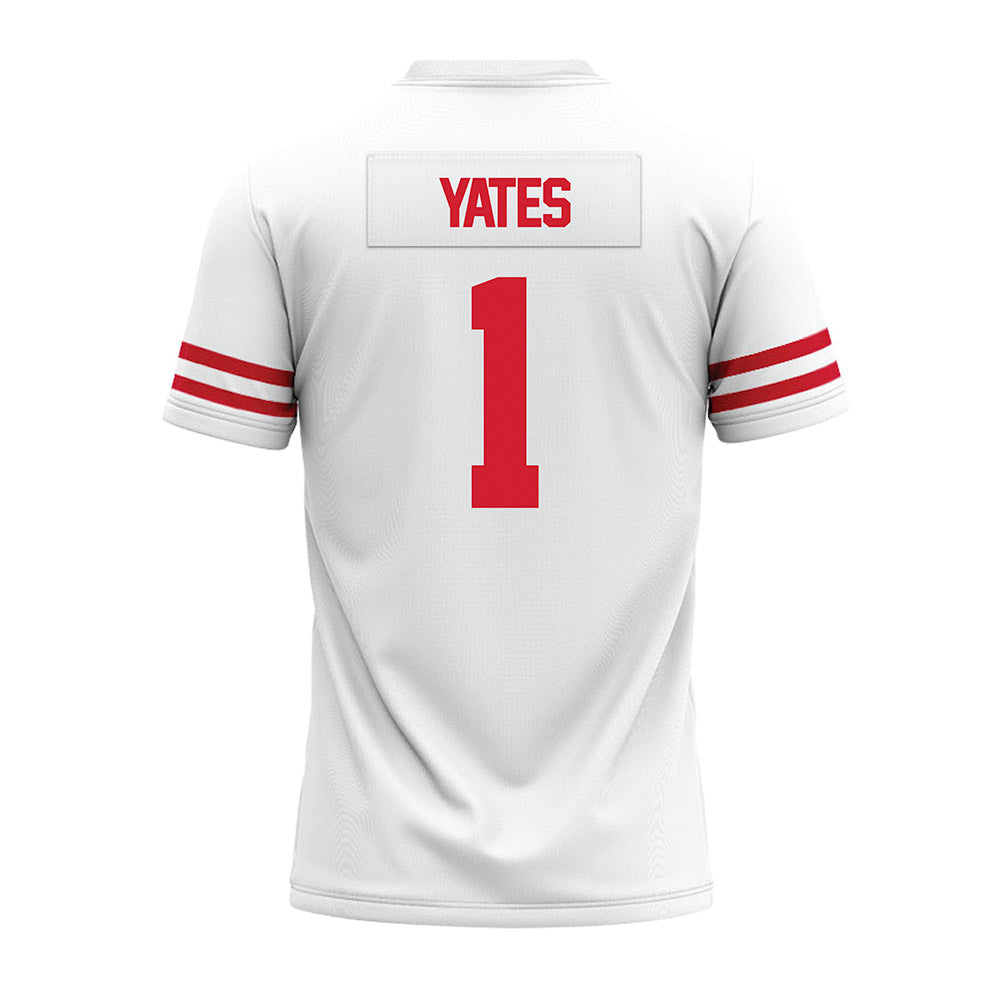 Houston - NCAA Football : Jaden Yates - White Premium Football Jersey-1
