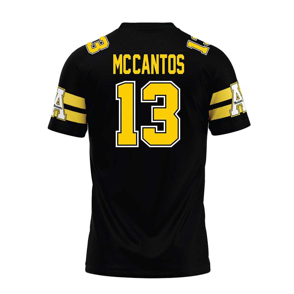 App State - NCAA Football : Elijah Mc-Cantos - Black Premium Football Jersey