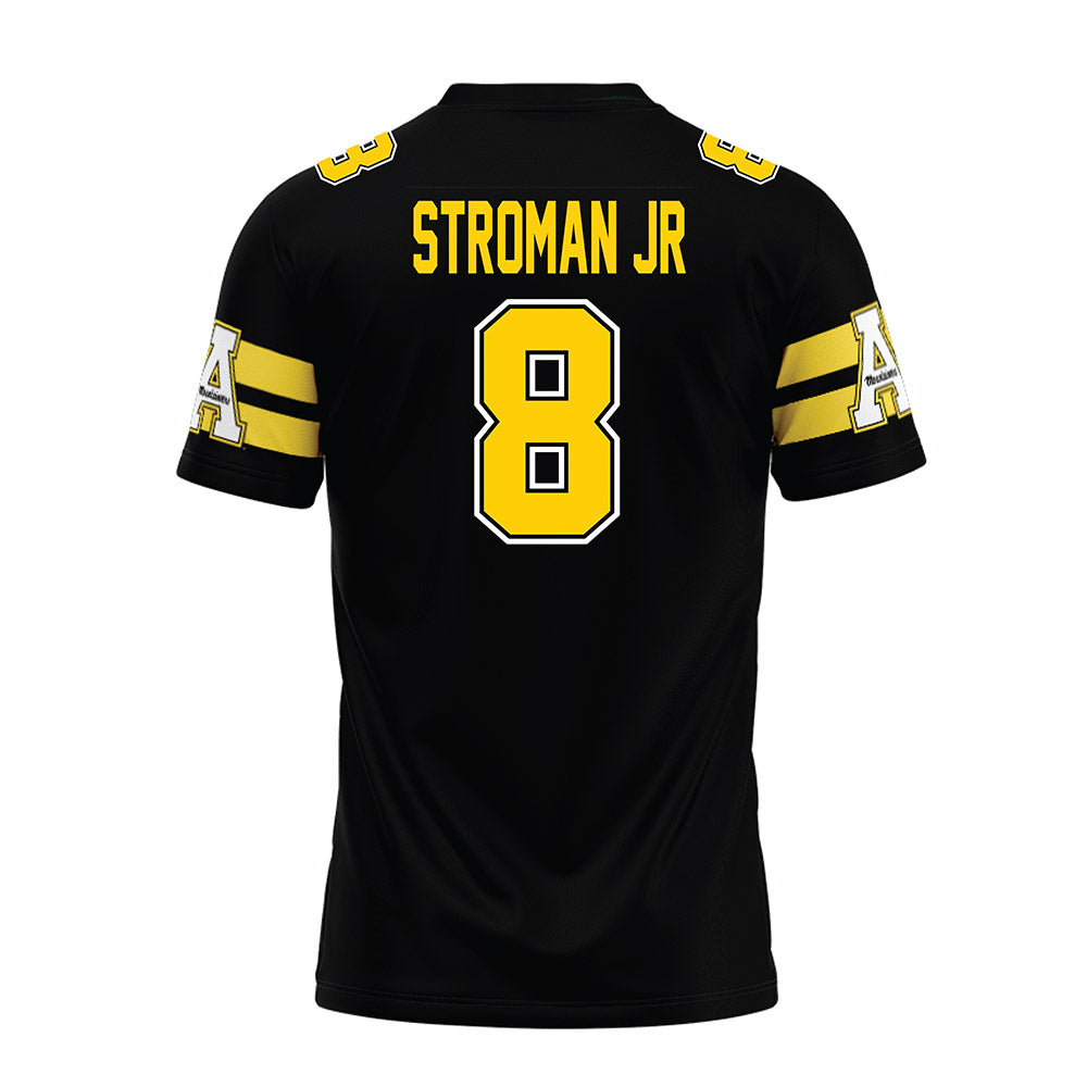 App State - NCAA Football : Dalton Stroman Jr - Black Premium Football Jersey